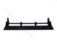 (image for) Miniature Large Fireplace Fender for Dollhouses - Black