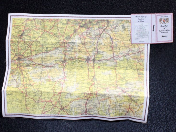 (image for) Miniature Map of Surrey for Dollhouses