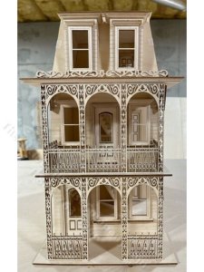 (image for) Full Scale Saint Charles French Quarter Laser Dollhouse Kit