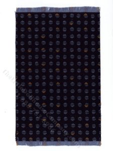 (image for) Miniature Navy Dotted Rug for Dollhouses - Large