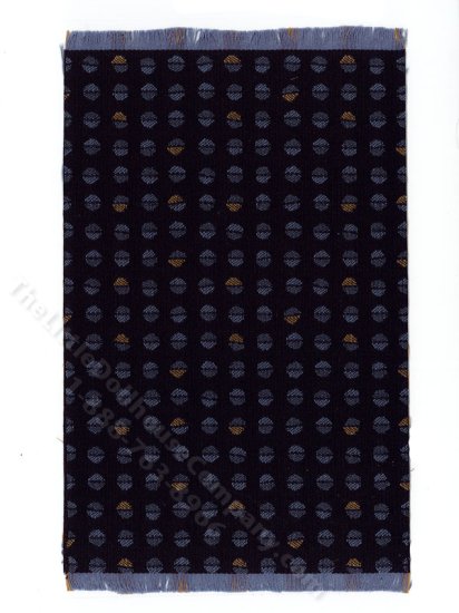 (image for) Miniature Navy Dotted Rug for Dollhouses - Large