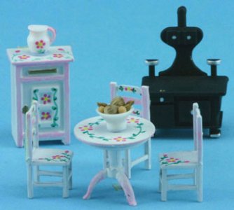 (image for) 1/4" White Kitchen Set