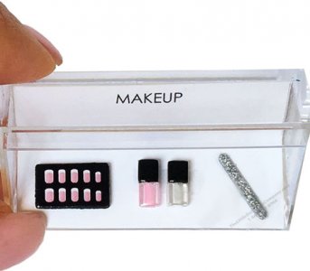 (image for) Dollhouse Miniature Makeup Cosmetic French Manicure Set
