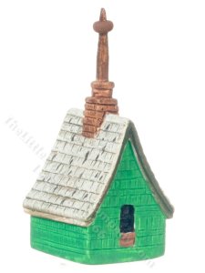 (image for) Miniature Irish Cottage Birdhouse for Dollhouses