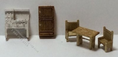 (image for) 1:144 Scale 5pc Country Kitchen Kit