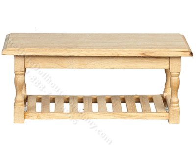 (image for) Miniature Unfinished Wooden Table for Dollhouses