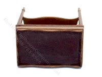 (image for) Miniature Leather-Topped Side Table for Dollhouses