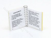 (image for) Miniature Handmade Cook Book for Dollhouses