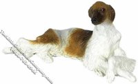 (image for) Dollhouse Scale Model Borzoi Dog Laying Down