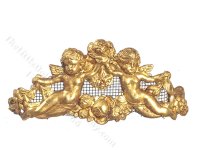 (image for) Miniature Cherubs Fireplace Screen for Dollhouses