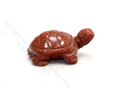 (image for) Miniature Carved Red Goldstone Turtle