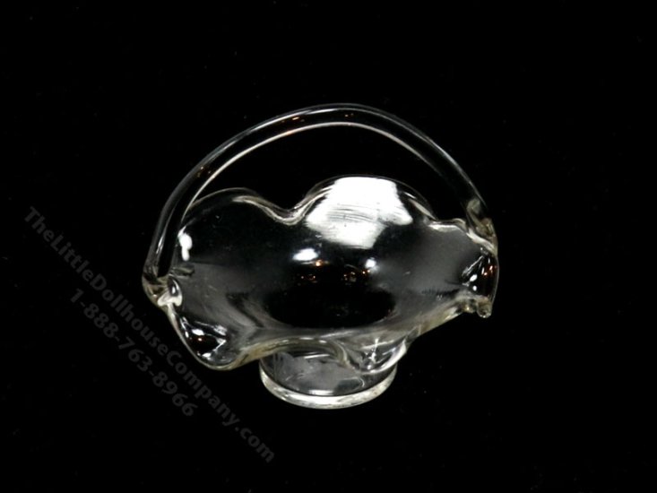 (image for) Dollhouse Scale Model Glass Basket
