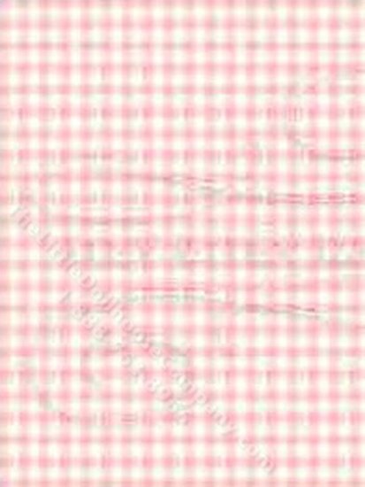 (image for) Pink Gingham Small Pattern Miniature Wallpaper for Dollhouses