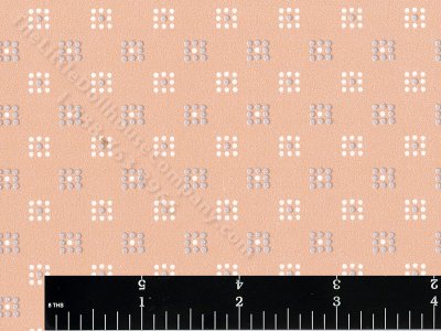 (image for) Blue/White Squares on Peach Miniature Wallpaper for Dollhouses