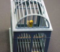 (image for) Dollhouse Scale Model Bird Cage