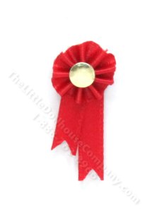 (image for) Miniature Red Prize Ribbon for Dollhouses