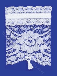 (image for) Miniature White Lace Window Shad for Dollhouses
