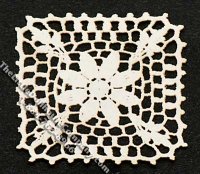 (image for) Miniature Laser Cut Square Doily for Dollhouses