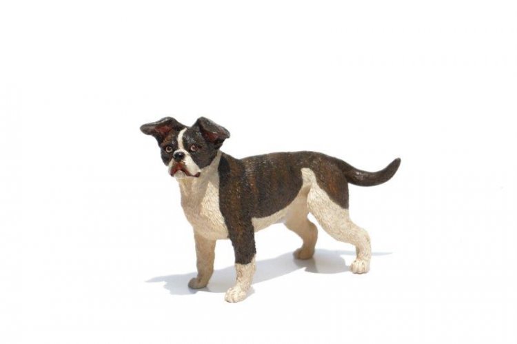 (image for) Dollhouse Scale Pit Bull Mix Dog