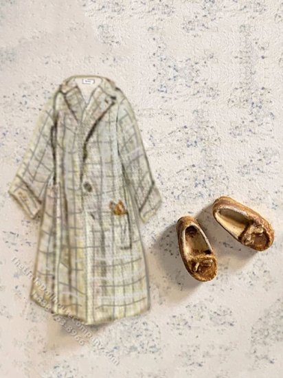 (image for) 1:48 Scale Men's Robe & Slippers Kit