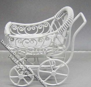 (image for) White Baby Buggy