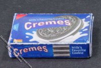 (image for) Miniature Box of Cream Filled Cookies for Dollhouses