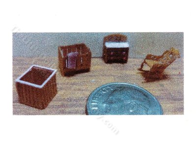 (image for) 1:144 Scale 4pc Victorian Nursery Kit