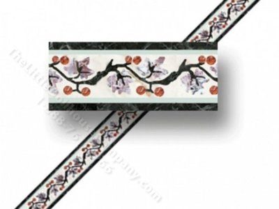 (image for) 1:24 Scale Dollhouse Faux Marble Wallpaper Border