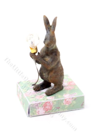 (image for) Miniature Rabbit Floor Lamp for Dollhouses - Right