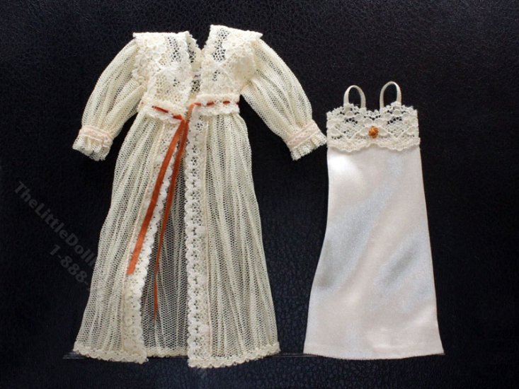 (image for) Miniature Nightgown with Lace Housecoat by Judith Blondell