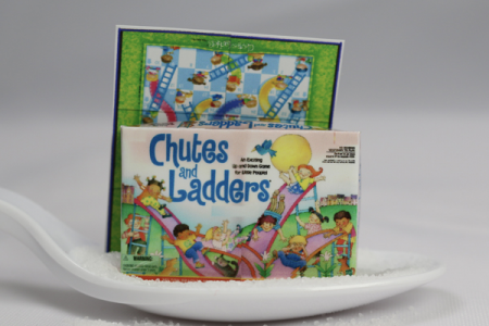 (image for) Miniature 'Chutes & Ladders' Board Game