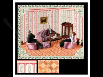 (image for) Wallpapers and Flooring Set for Dollhouses