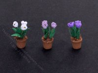 (image for) 1/2" Scale Set of 3 Tulips for Dollhouses