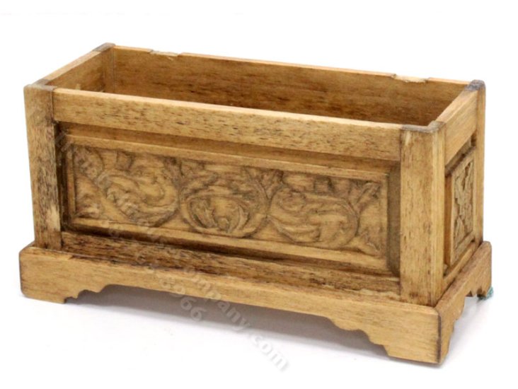 (image for) As-Is Miniature Carved Chest for Dollhouses