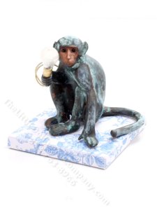 (image for) Miniature Monkey Floor Lamp for Dollhouses - Large