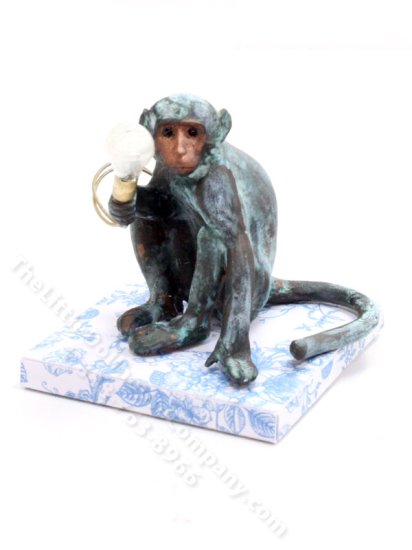 (image for) Miniature Monkey Floor Lamp for Dollhouses - Large