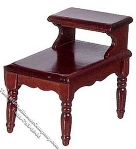 (image for) Miniature Mahogany End Table for Dollhouses