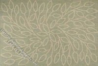 (image for) Miniature Rectangular Persimmon Leaf Rug for Dollhouses