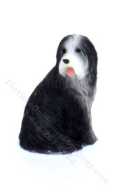 (image for) Miniature Bearded Collie for Dollhouses