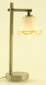 (image for) Modern Table Lamp Down Tulip Shade, Pewter