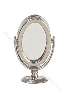 (image for) Miniature Silver Table/Dresser Mirror - Small