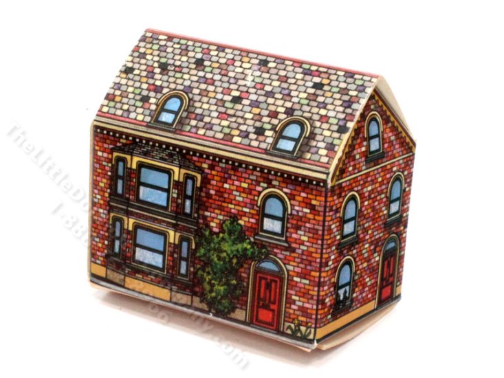 (image for) 1/144th Scale Miniature Brick House Box for Dollhouses