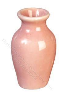 (image for) Miniature Pink Bouquet Vase for Dollhouses