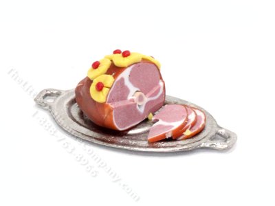 (image for) Miniature Pineapple Ham On Tray by Sylvia Clarke