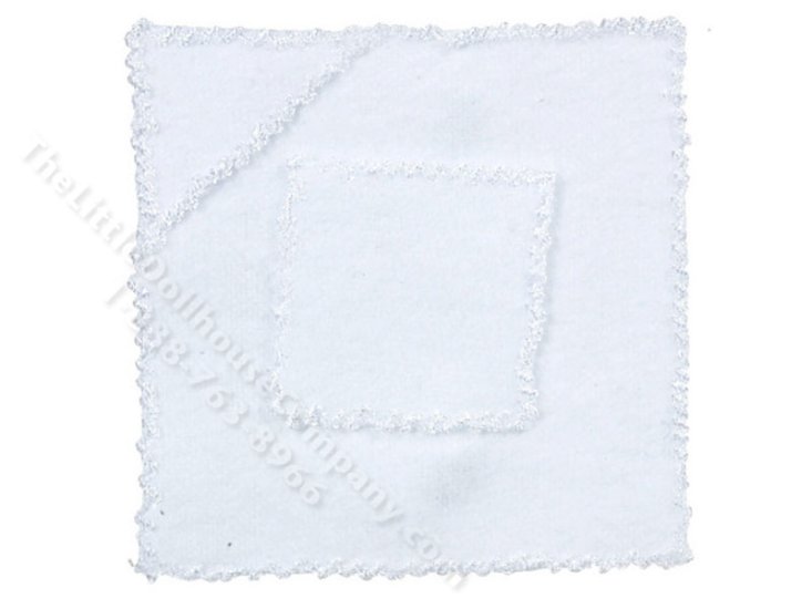 (image for) Miniature White Baby Towels for Dollhouses