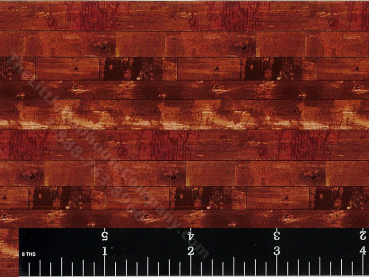 (image for) Miniature Weathered Mahogany Plank Wallpaper/Flooring