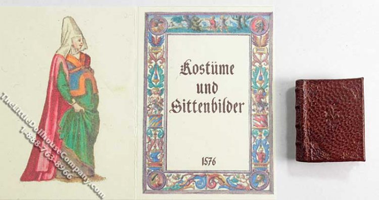 (image for) Miniature Book: 'Kostume und Sittenbilder'