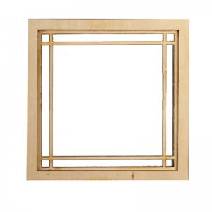 (image for) Miniature Double Prairie Window For Dollhouses