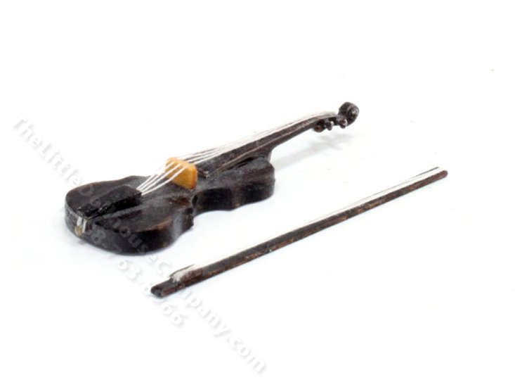 (image for) Miniature Violin for Dollhouses