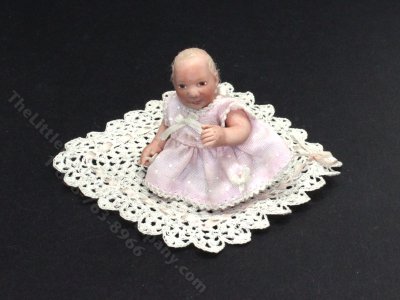 (image for) Miniature Angelica Spring Handmade Baby Doll with Blanket